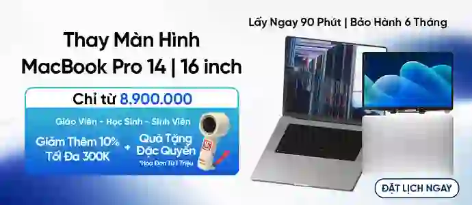 MÀN MACBOOK PRO<br>Chỉ từ 8.9 Triệu