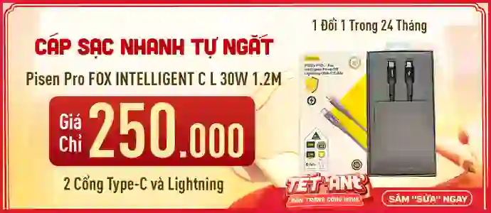 CÁP SẠC PISEN<br>Chỉ 250K