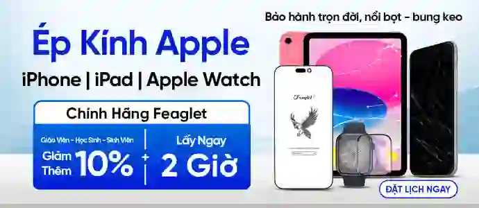ÉP KÍNH APPLE<br>Chỉ từ 100K