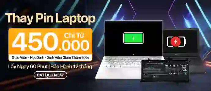 THAY PIN LAPTOP<br>Chỉ từ 450k