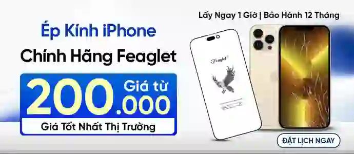 ÉP KÍNH IPHONE<br>Chỉ từ 200K