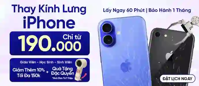 THAY KÍNH LƯNG<br>Chỉ từ 190k