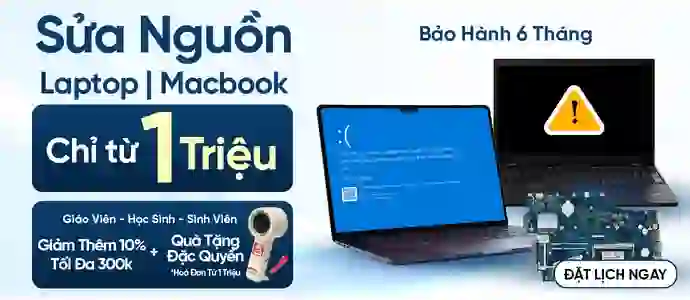 SỬA NGUỒN LAPTOP<br>Từ 1 Triệu