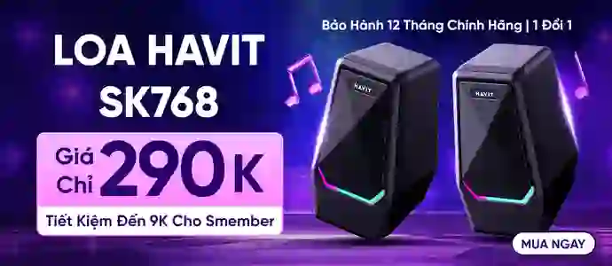 LOA VI TÍNH HAVIT<br>Chỉ 290K