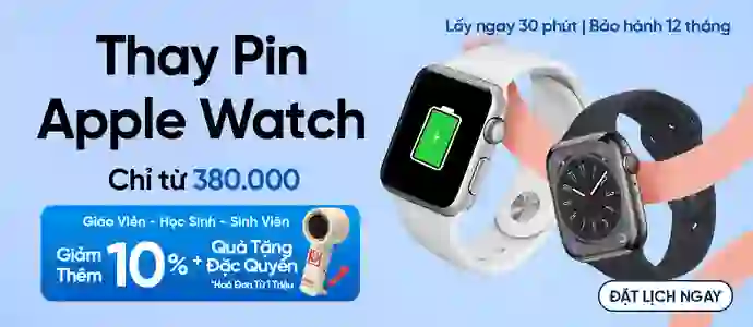 PIN APPLE WATCH<br>Chỉ từ 380K
