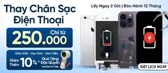 THAY CHÂN SẠC<br>Chỉ từ 250k