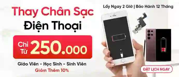 THAY CHÂN SẠC<br>Chỉ từ 250k