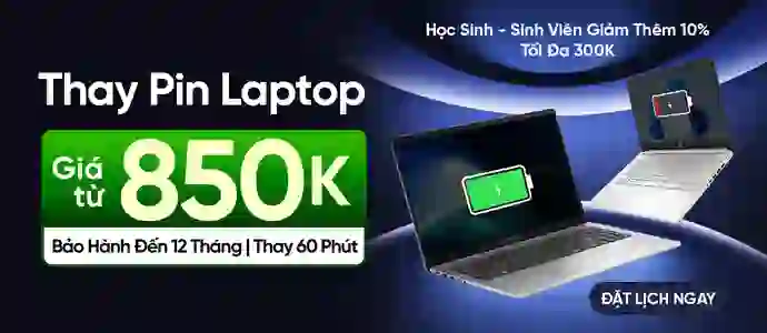 THAY PIN LAPTOP<br>Chỉ 850K