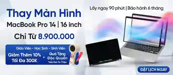 THAY MÀN MACBOOK<br>Từ 8tr9