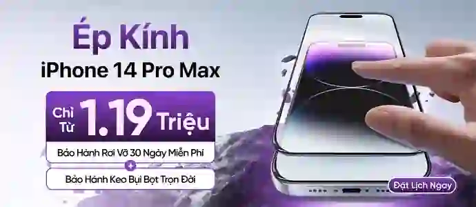 ÉP KÍNH IP 14 PRO MAX <BR> CHỈ TỪ 1.1900k