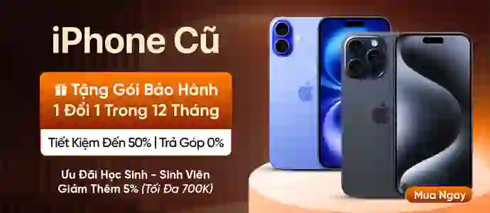 IPHONE CŨ<br>Tiết kiệm đến 50%