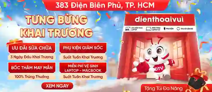 KHAI TRƯƠNG CỬA HÀNG<br>383 Điện Biên Phủ