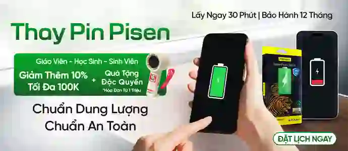 THAY PIN PISEN<br>Chỉ từ 420k