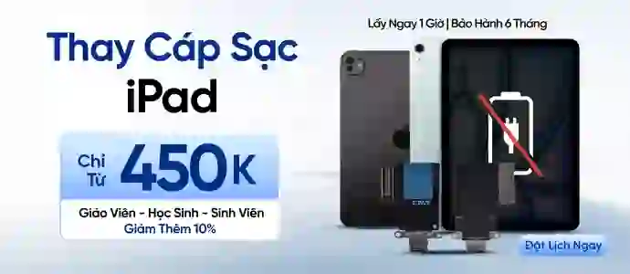 CÁP SẠC IPAD<BR>Chỉ từ 450K
