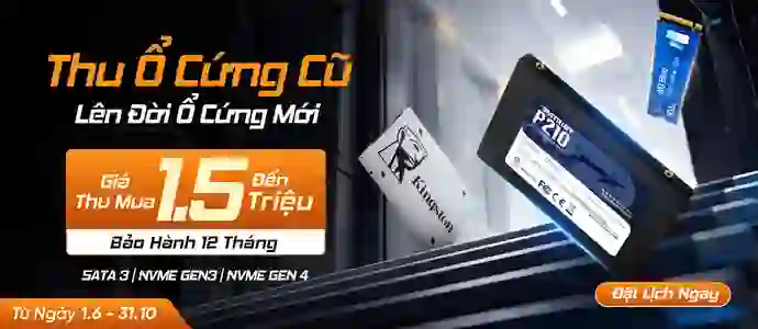 THU Ổ CỨNG CŨ<br>Giá thu đến 1.5TR