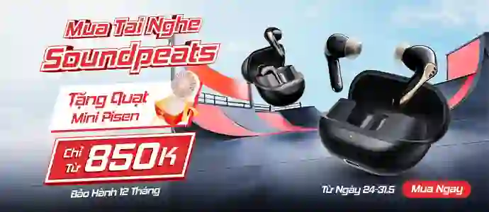 TAI NGHE SOUNDPEATS<br>Tặng quạt Pisen