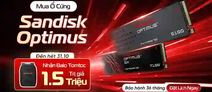 Ổ CỨNG SANDISK<br>Nhận Balo 1,5TR