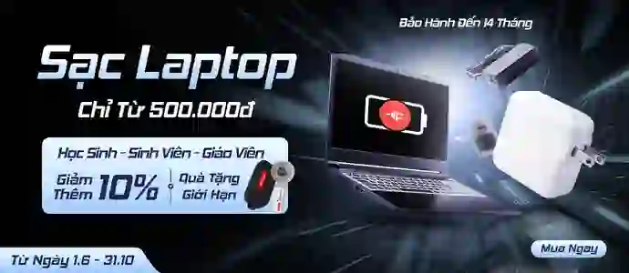 SẠC LAPTOP<br>Chỉ từ 500K