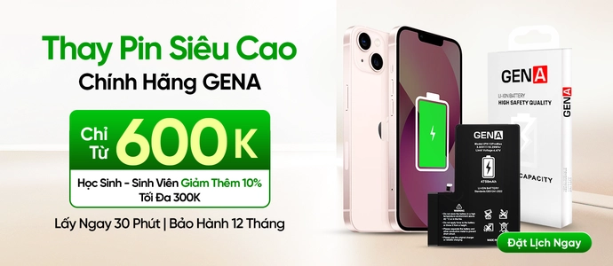 PIN GENA SIÊU CAO<BR>Chỉ từ 600K