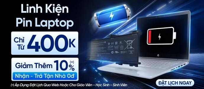 PIN LAPTOP <BR> Chỉ từ 400K