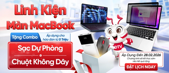 MÀN MACBOOK<br>Tặng chuột + Pin dự phòng