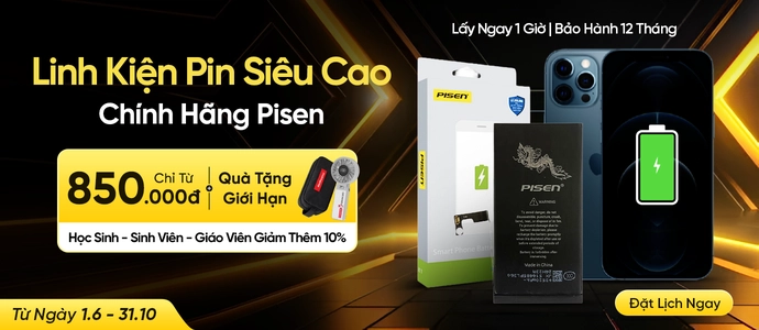LINH KIỆN PIN PISEN<br>Chỉ từ 850K