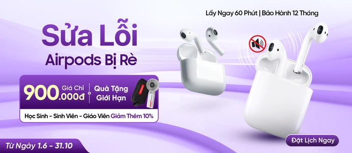 SỬA AIRPODS RÈ<BR>Chỉ từ 900K