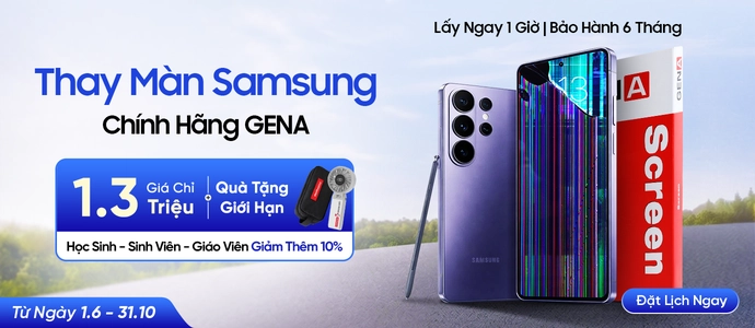 THAY MÀN SAMSUNG<BR> Chỉ từ 1.3TR
