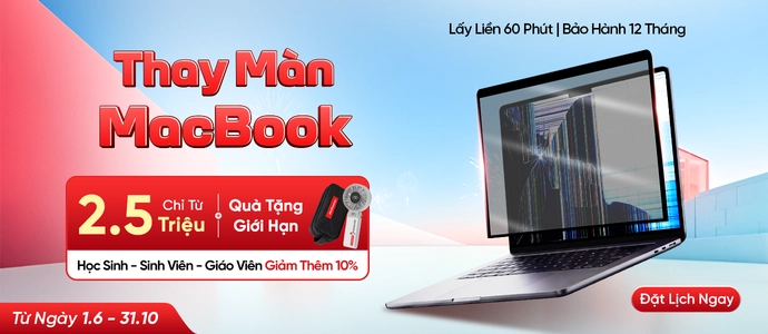 MÀN HÌNH MACBOOK<br>Chỉ từ 2.5TR