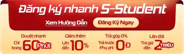 Đăng ký S-Student nhận ưu đãi Back to School 2026 - Mobile