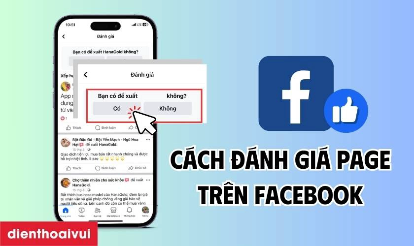 Hình ảnh minh họa đánh giá trên Facebook