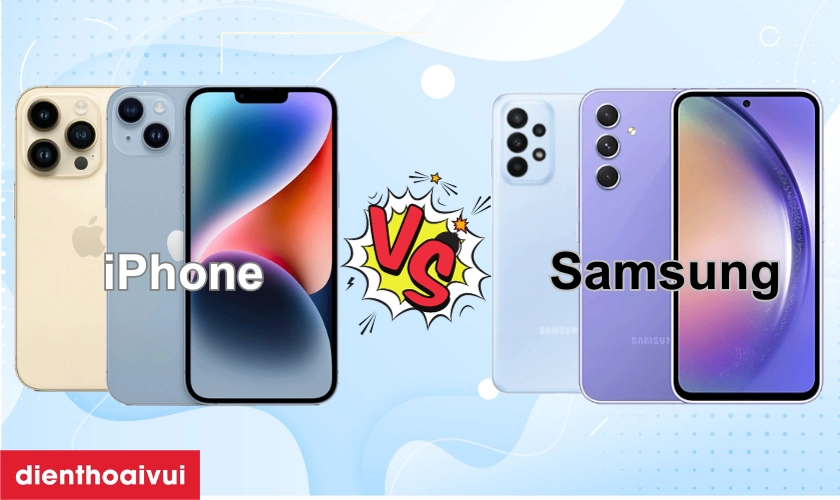 So sánh iPhone và Samsung