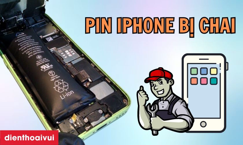 PIN IPHONE BỊ CHAI KHIẾN THIẾT BỊ NÓNG LÊN BẤT THƯỜNG