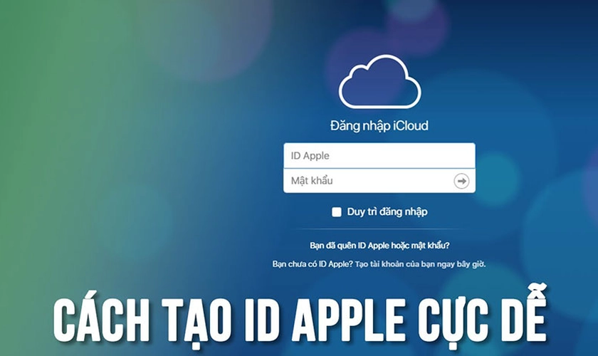 Cách tạo tài khoản ID Apple trên máy tính Macbook