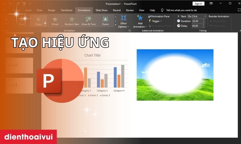 Cách tạo hiệu ứng trong PowerPoint chuyển động chữ hình ảnh