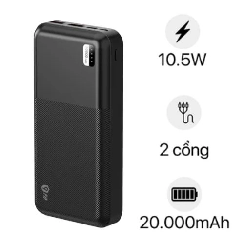 Pin dự phòng 9fit 20.000mAh/3.7V Li-polymer - 9PL20K1 chính hãng | Lấy liền