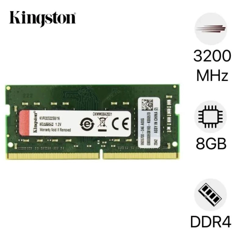 RAM laptop Kingston DDR4 8GB Bus 3200mhz chính hãng | 1 đổi 1