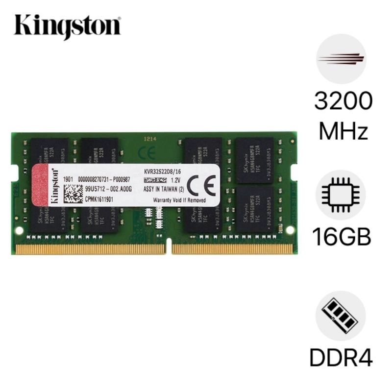 RAM laptop Kingston DDR4 16GB Bus 3200 | bảo hành 3 năm