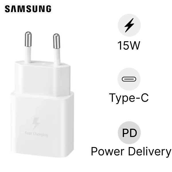 Củ Sạc Samsung Type C 15W Trắng chính hãng | Giá luôn rẻ hơn