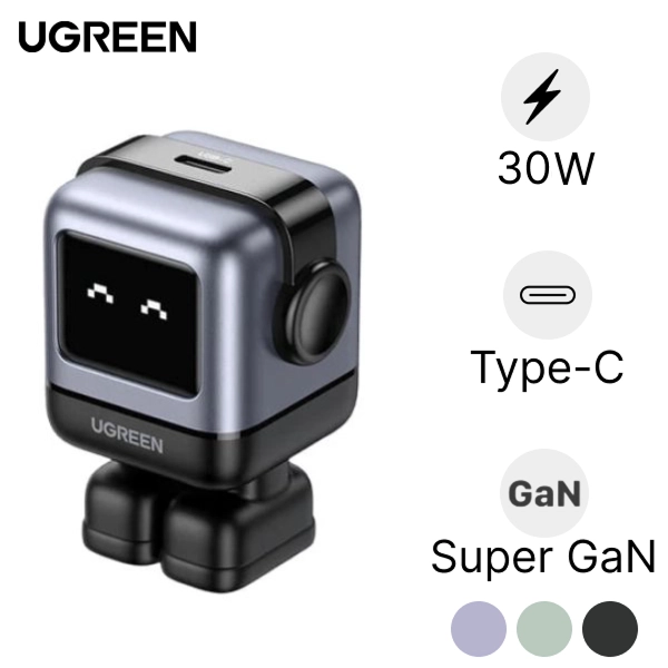 Củ sạc Ugreen RoboGaN Mini 30W USB-C CD359 chính hãng | Lấy liền
