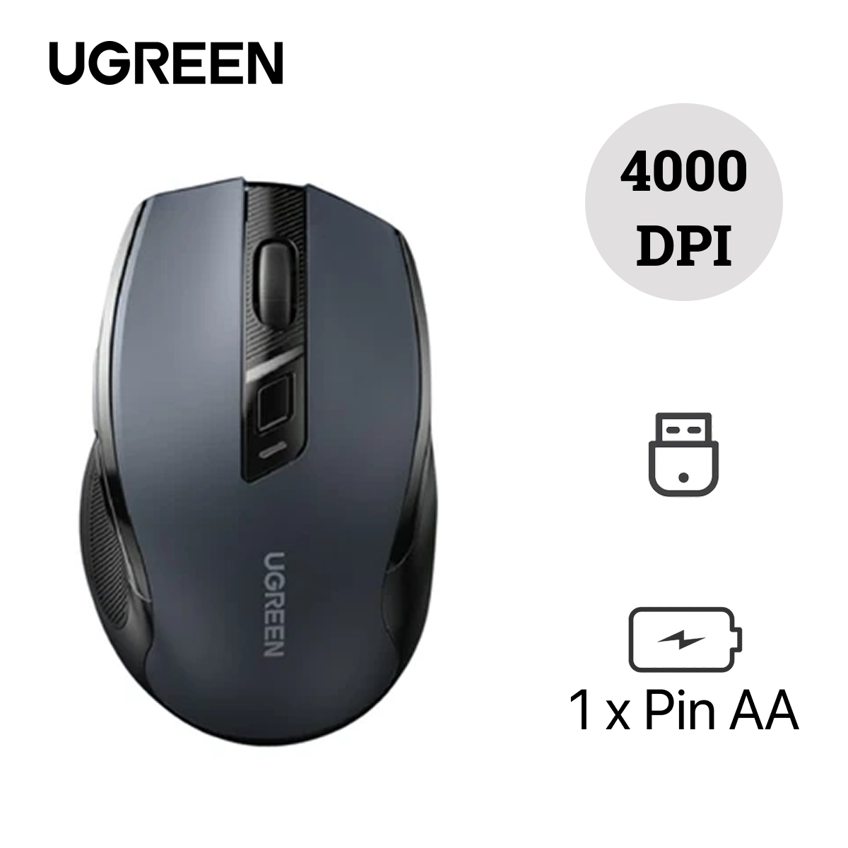 Chuột không dây Bluetooth Ugreen Silent MU006 15508 chính hãng | Lấy liền