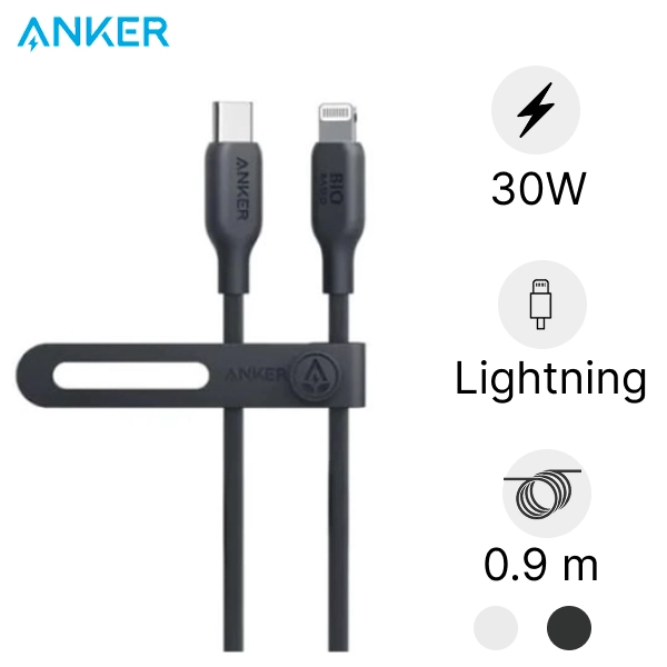 Cáp Anker 542 USB-C to Lightning 0.9m TPE BIO-BASED A80B1H21 chính hãng | Lấy liền