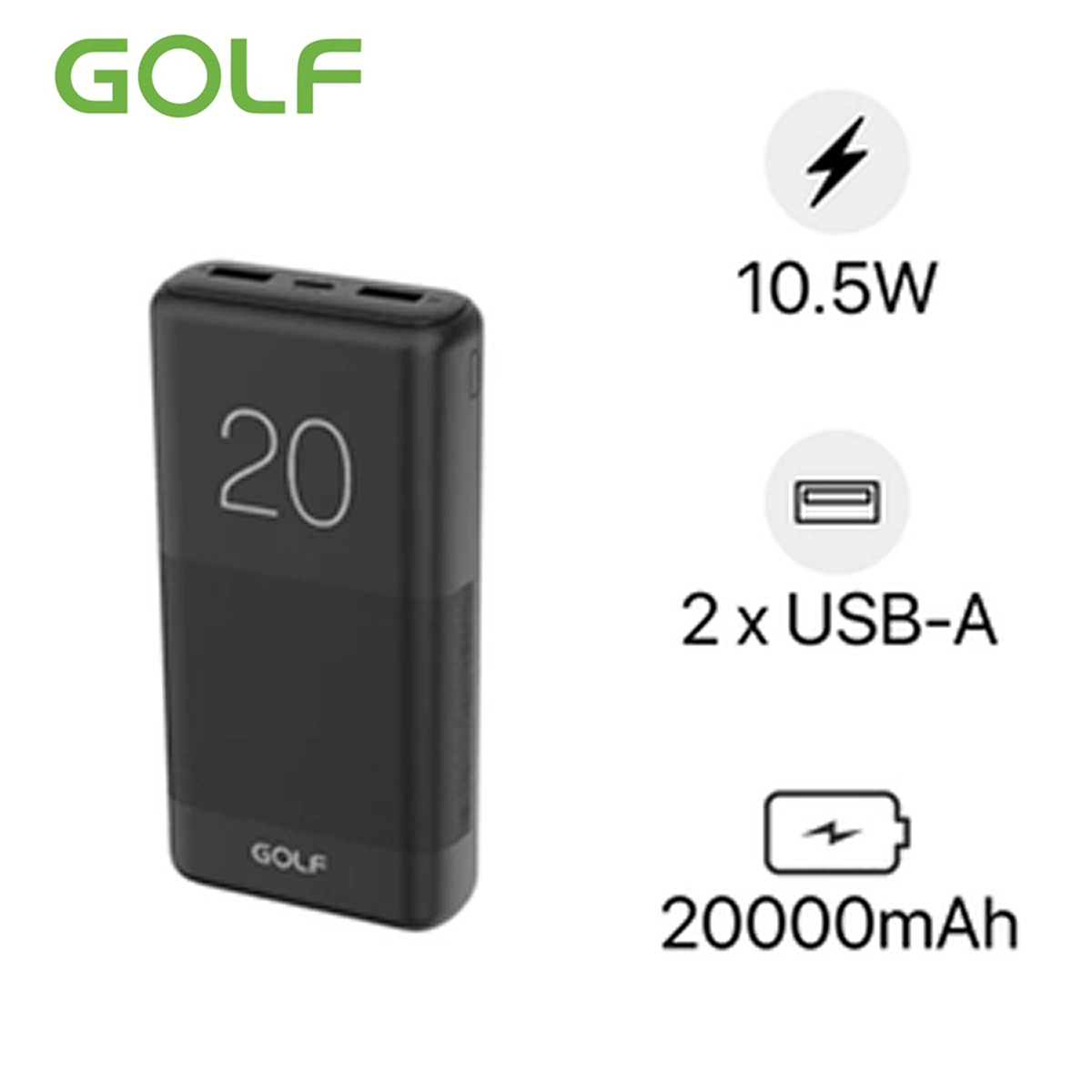 Pin dự phòng Golf 20.000Mah G81-C chính hãng | Lấy liền