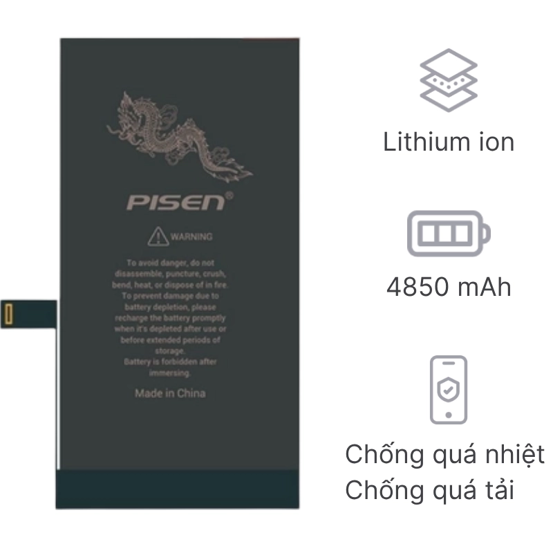 Thay pin iPhone 14 Pro Max dung lượng siêu cao chính hãng Pisen chính hãng | Lấy liền