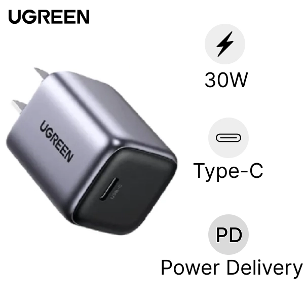 Củ sạc nhanh Ugreen GaN Nexode 30W CD319 90901 chính hãng | Lấy liền