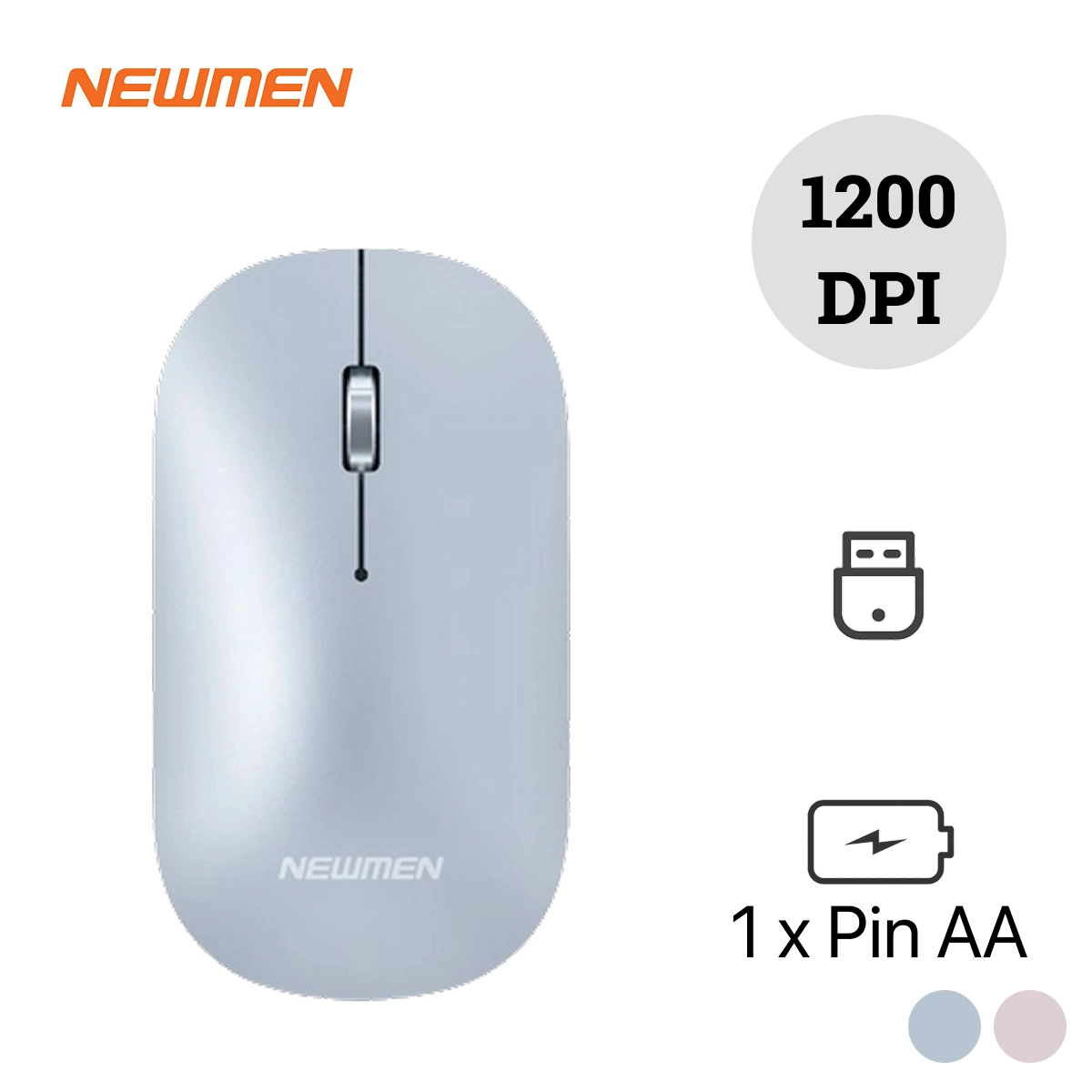 Chuột không dây Newmen D566 chính hãng | Lấy liền