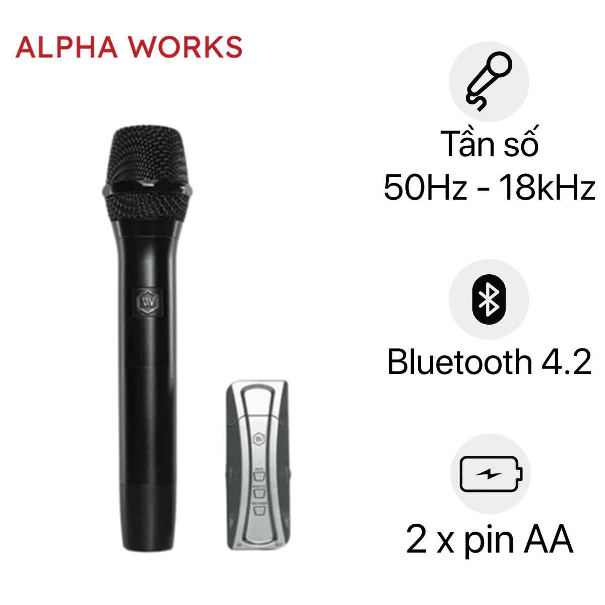 Karaoke alpha work a1 マイク Wireless Microphone Alpha Works A1 | Alpha Works INC. USA