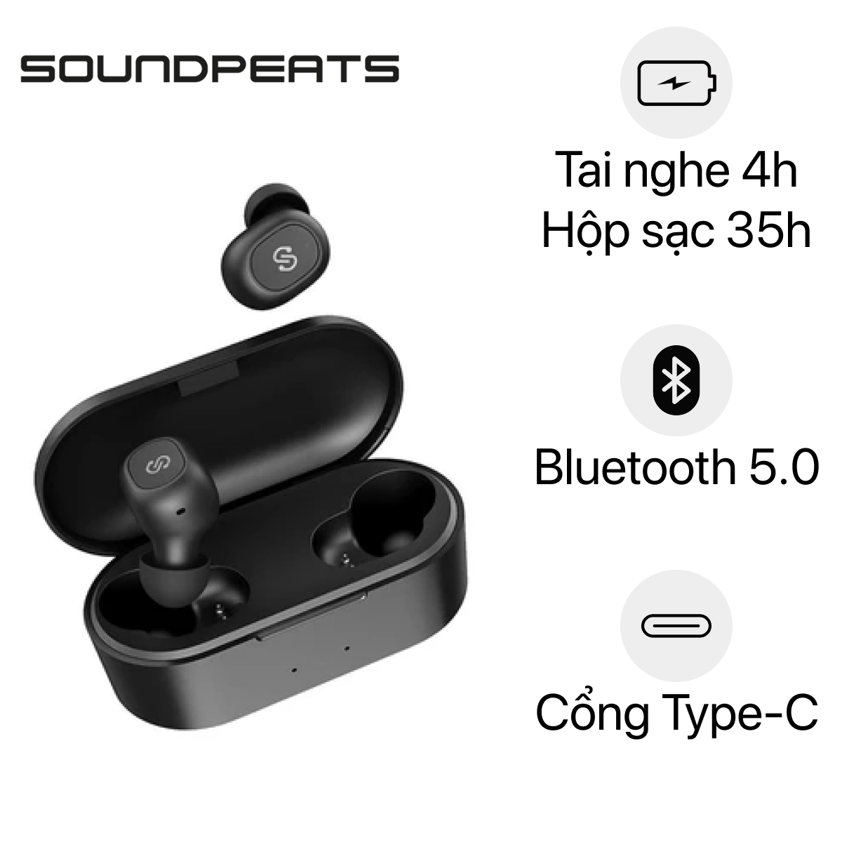 Tai nghe SoundPEATS Truefree Plus chính hãng Giá rẻ
