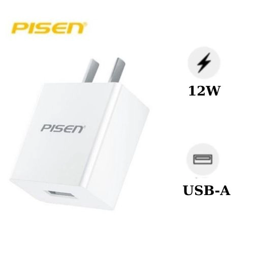 Củ sạc Pisen Fast I Chager 12W 618062 chính hãng | Giảm 40%