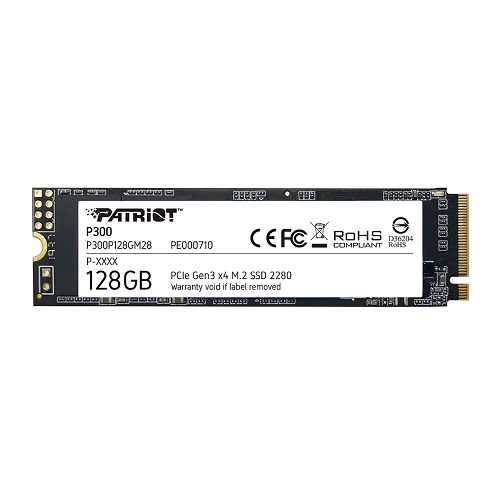 Ổ cứng SSD Patriot P300 M2 PCIE NVME 2280 128GB chính hãng